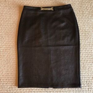 Marc New York Snakeskin Print Skirt